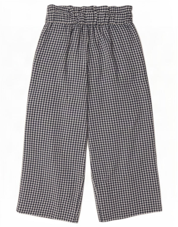 Женские брюки-капри Zara, средние W28 L22, темно-синие в клетку