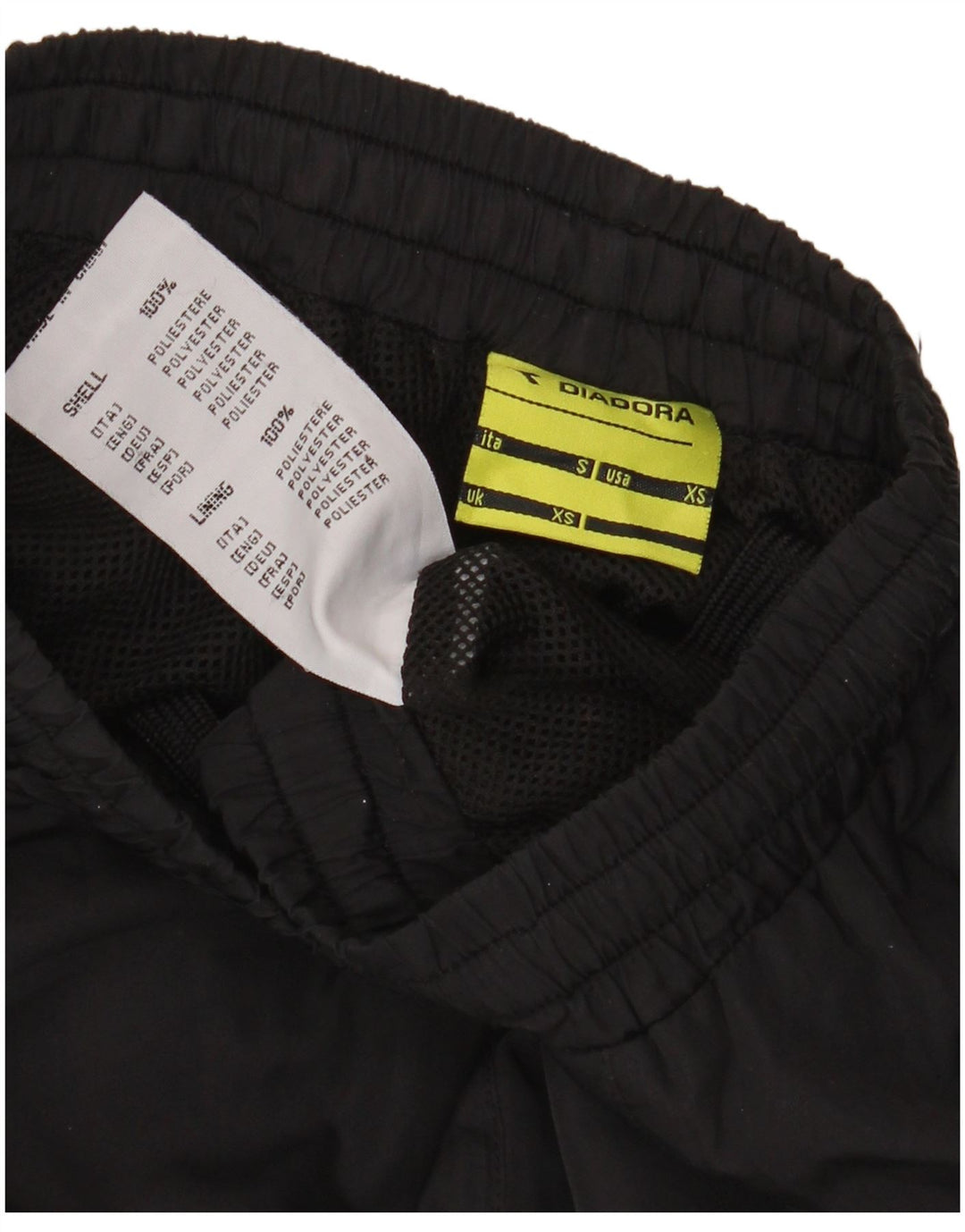 Мужские спортивные брюки Diadora XS черные из полиэстера