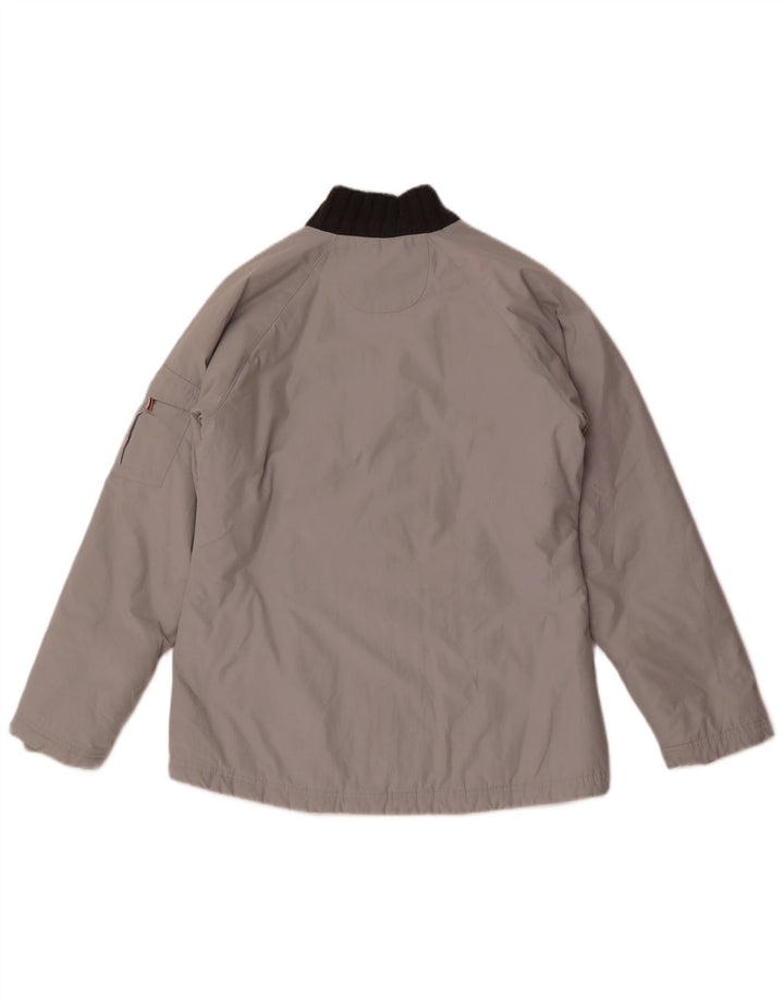 Женская куртка Adidas Utility Jacket UK 10, маленькая серая, полиэстер с цветными блоками