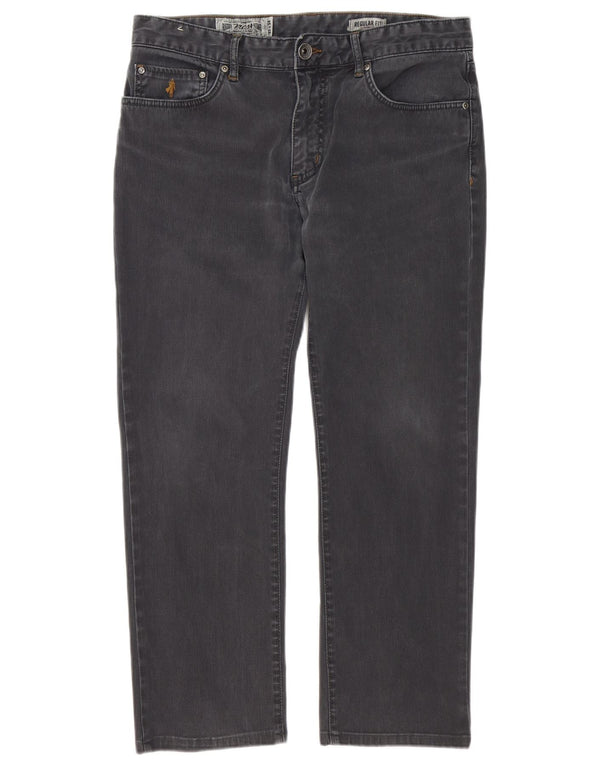 Мужские прямые повседневные брюки Marlboro Classics W32 L27 серые