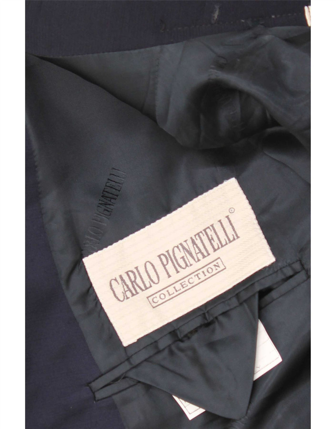 Мужской пиджак на двух пуговицах Carlo Pignatelli IT 58 4XL темно-синий, шерсть