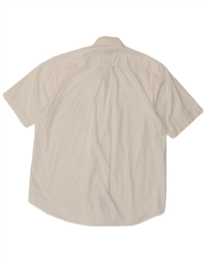 Мужская рубашка стандартного кроя с короткими рукавами Gant, большой белый хлопок