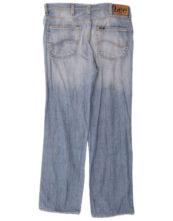 Мужские прямые джинсы Lee Brooklyn W34 L34, синий хлопок