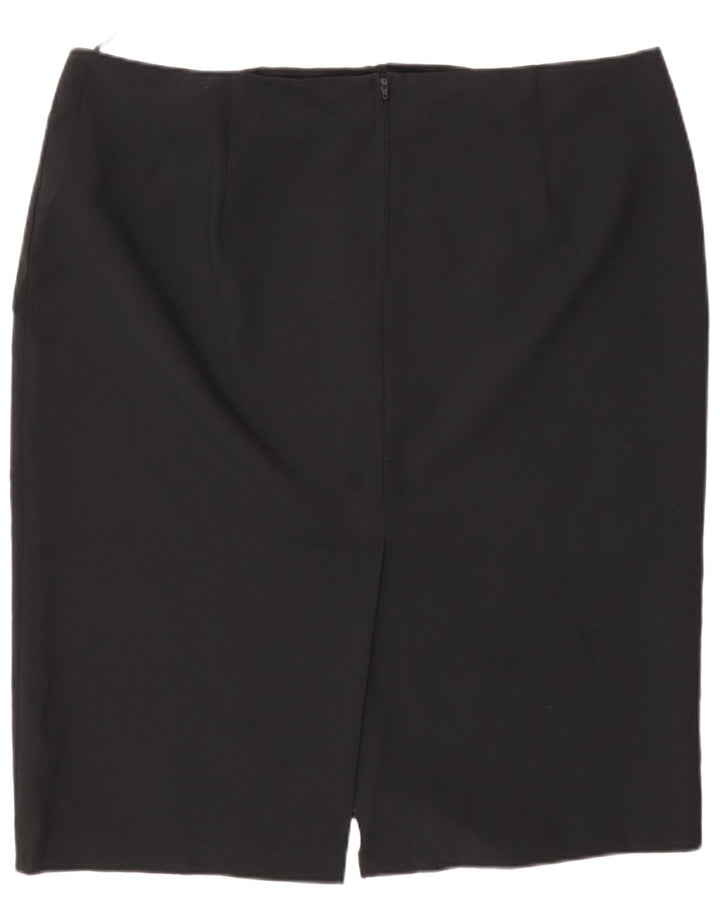 Женская юбка-карандаш Marks & Spencer UK 20 2XL W40, черный полиэстер