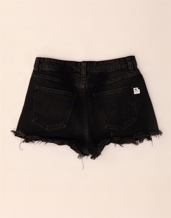 Женские джинсовые шорты Zara EU 36 XS W26, черный хлопок