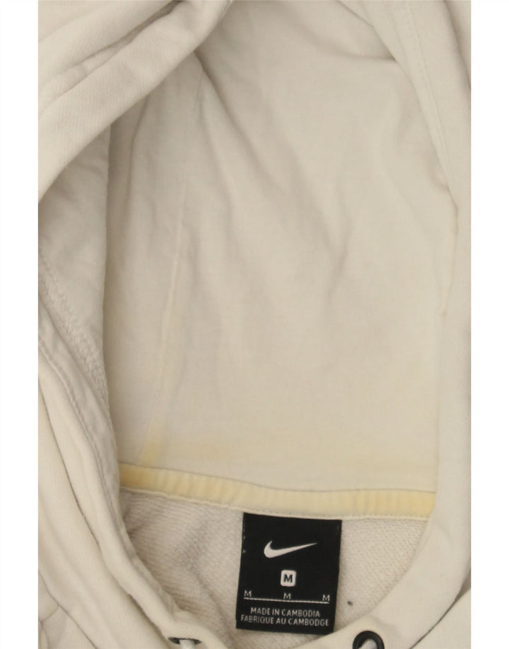NIKE Womens Hoodie Jumper UK 14 Medium White Cotton Vintage Nike and Second-Hand Nike from Messina Hembry 