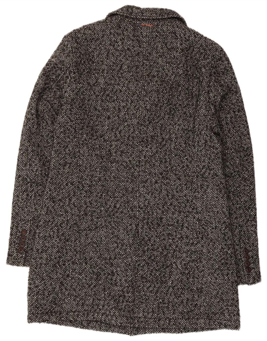 Мужское пальто Hugo Boss EU 52 XL, серый акрил в крапинку