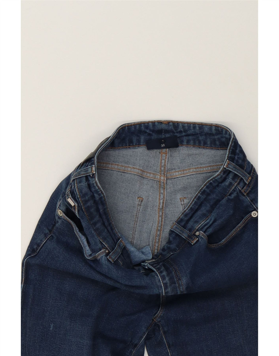 ARMANI Womens Straight Jeans W30 L27 Blue Vintage Armani and Second-Hand Armani from Messina Hembry 