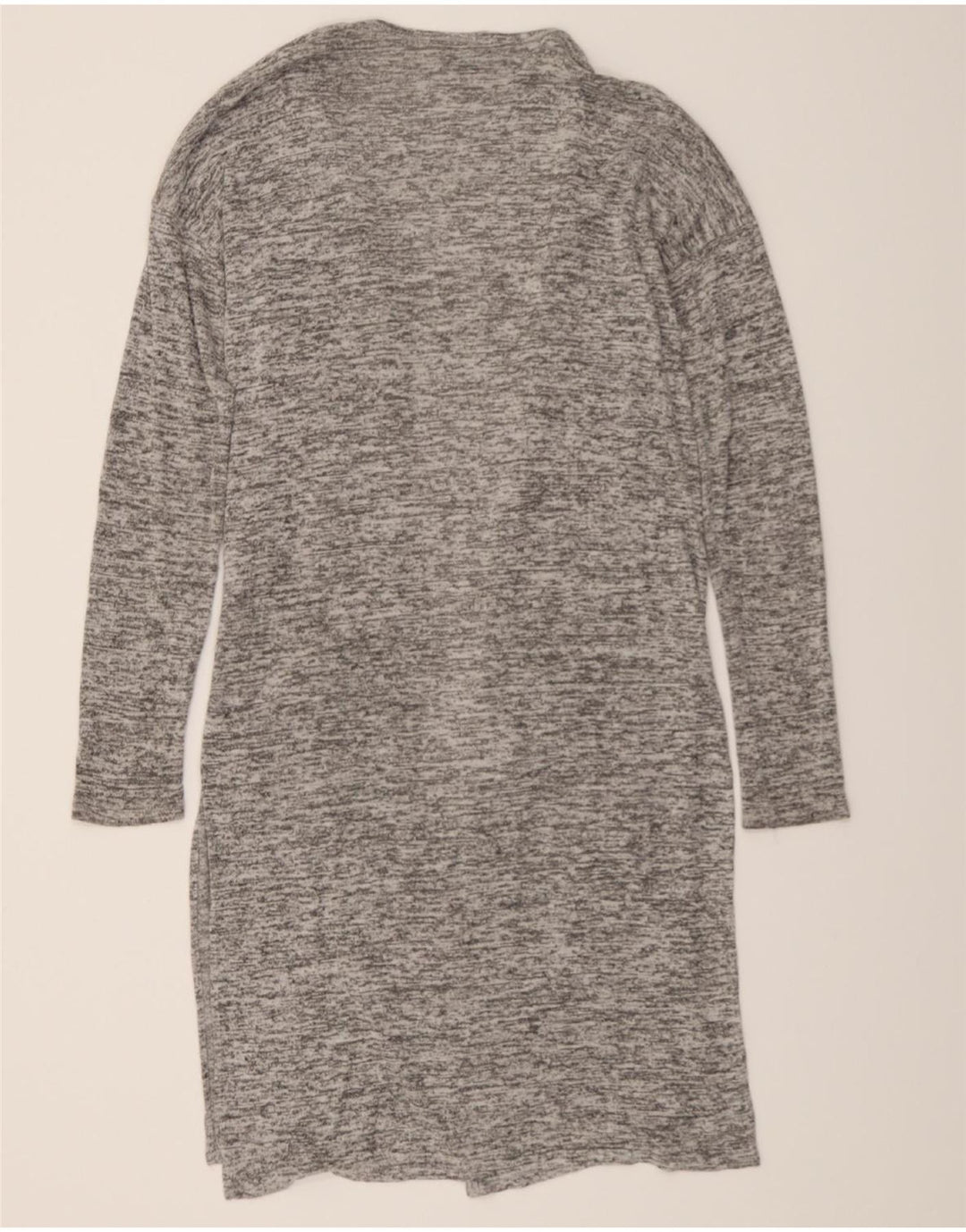MOSSIMO Womens Longline Open Cardigan Sweater UK 14 Medium Grey Flecked Vintage Mossimo and Second-Hand Mossimo from Messina Hembry 