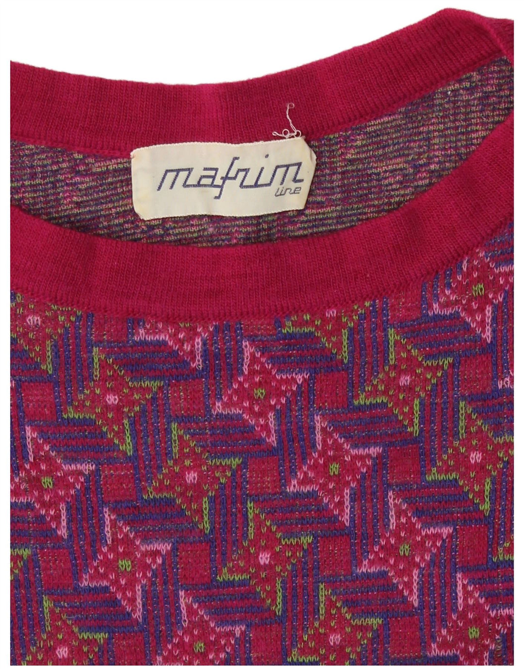 Винтажный женский джемпер с круглым вырезом и абстрактным узором, маленький мультик, Великобритания, 10 шт.