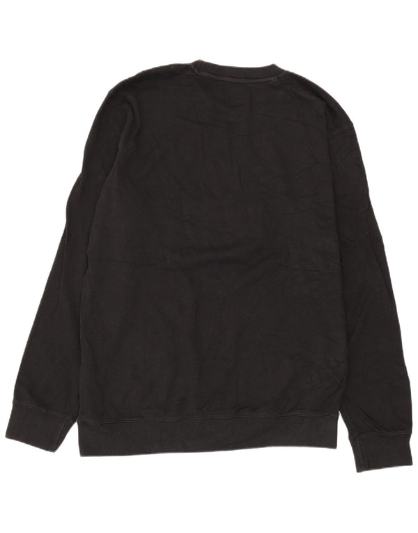 Мужской свитшот Kappa с рисунком, XL, черный, хлопок