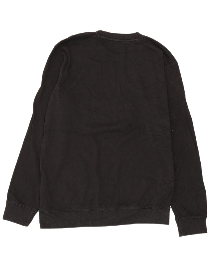 Мужской свитшот Kappa с рисунком, XL, черный, хлопок