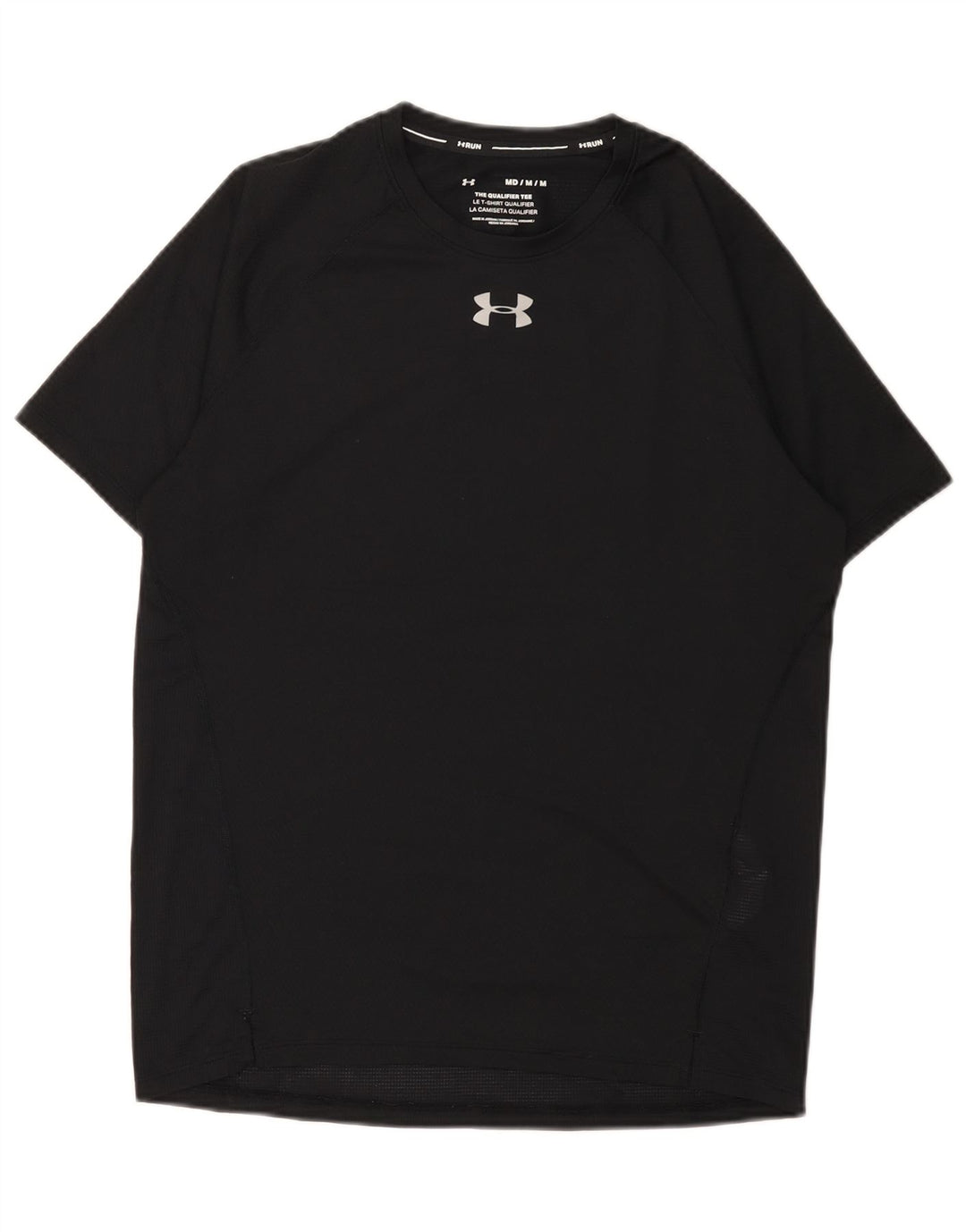 Мужская футболка Under Armour, верх среднего размера, черный полиэстер
