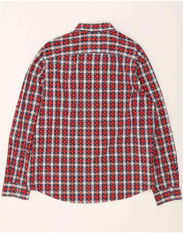 Мужская рубашка приталенного кроя Penguin Heritage, 2XL, хлопковая красная клетка