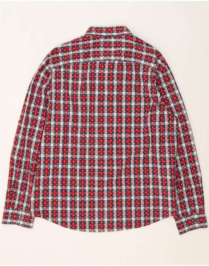 Мужская рубашка приталенного кроя Penguin Heritage, 2XL, хлопковая красная клетка