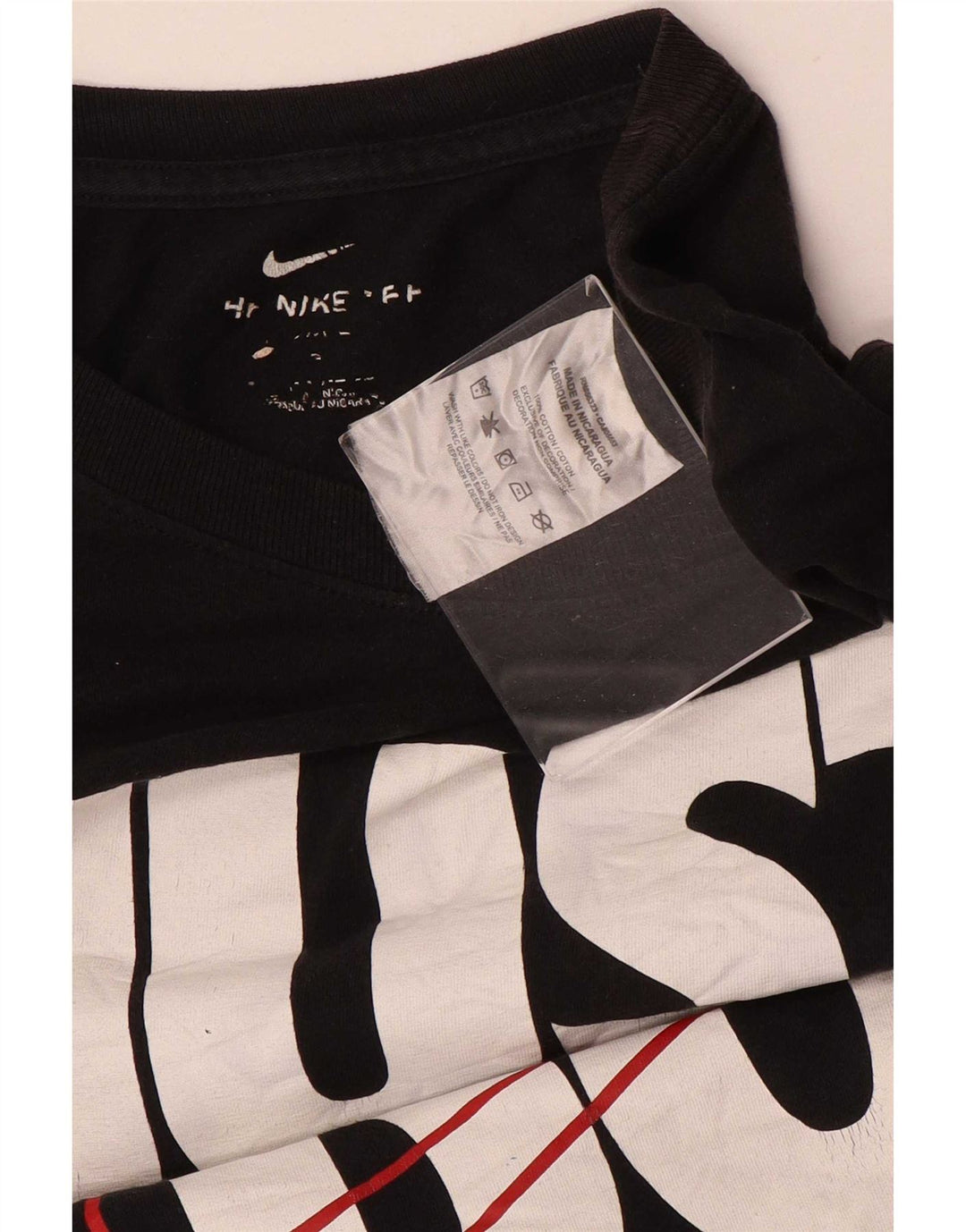 Мужская футболка с рисунком Nike, большой черный хлопок