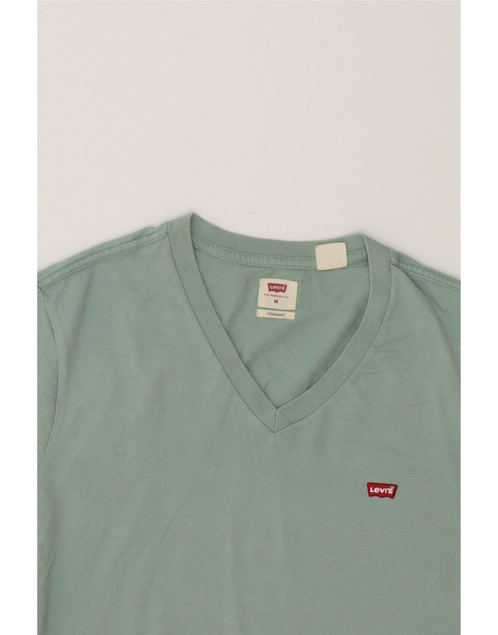 LEVI'S Mens Standard T-Shirt Top Medium Green Cotton Vintage Levi's and Second-Hand Levi's from Messina Hembry 