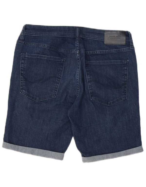 Мужские джинсовые шорты Jack & Jones Liam, большие W34, темно-синие, хлопковые