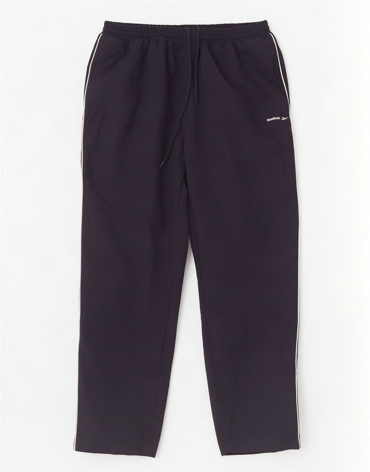 Мужские спортивные брюки Reebok XL темно-синие из полиэстера