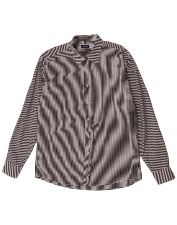 Мужская рубашка классического кроя Carrera, размер 45/46, 2XL, синяя хлопковая полоска