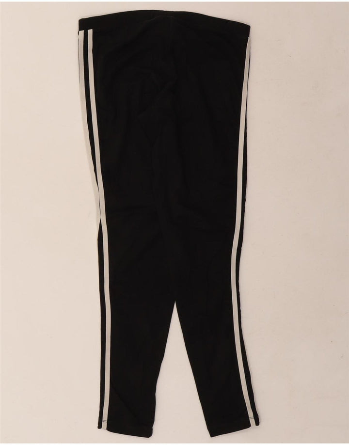 Женские леггинсы Adidas UK 14, средний черный хлопок, черный