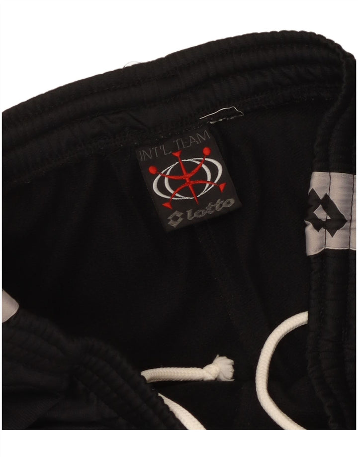 Lotto Мужские спортивные брюки с графическим рисунком, большие черные цветные блоки