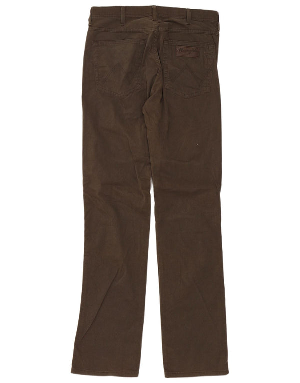 Мужские прямые повседневные брюки Wrangler Arizona Stretch W32 L34, коричневый хлопок