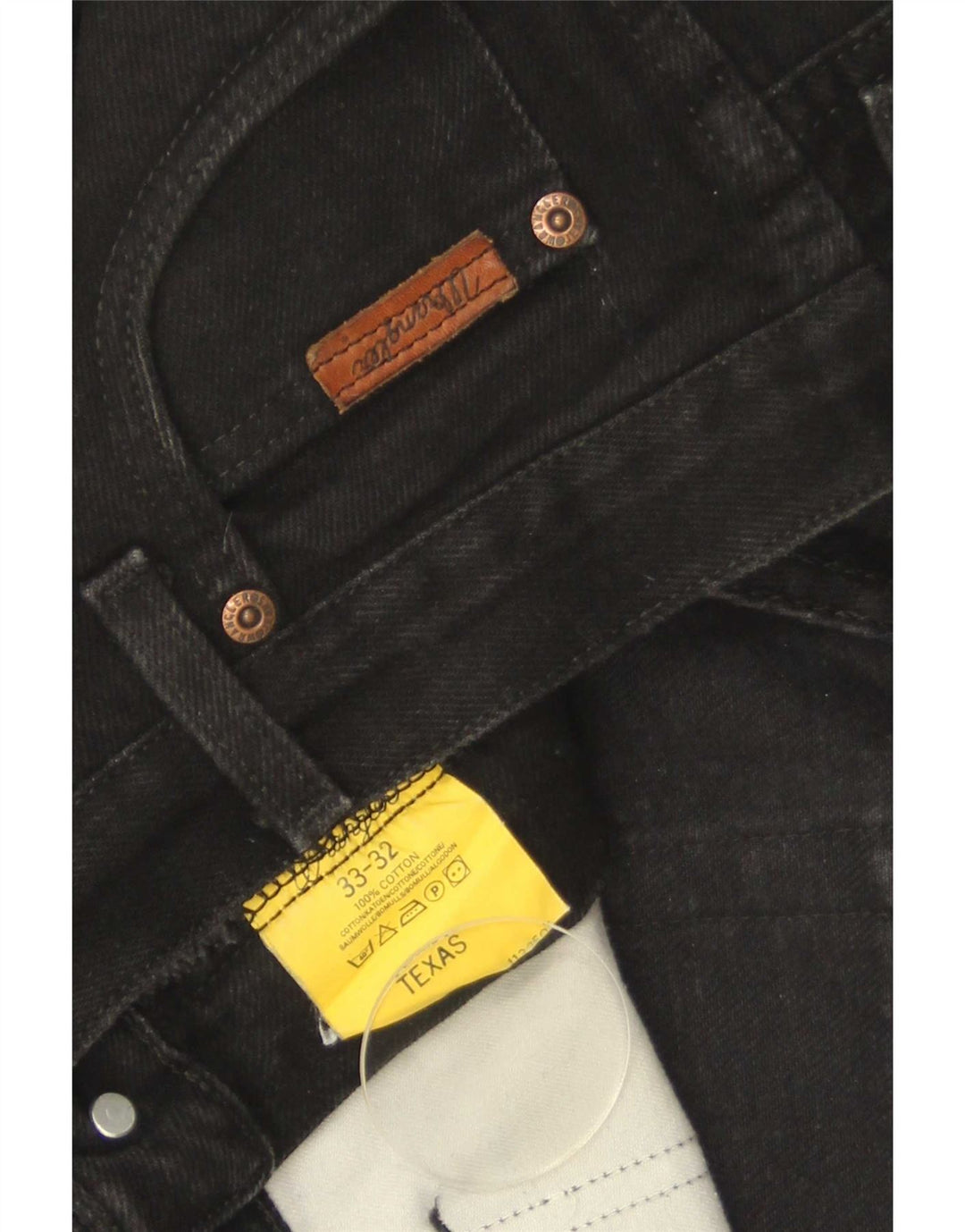 Женские прямые джинсы Wrangler Texas W33 L32, черный хлопок