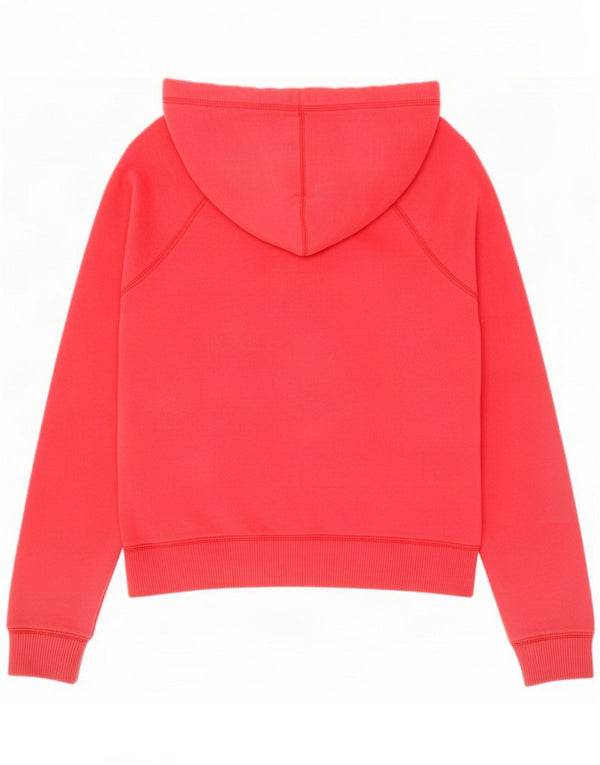 Женский джемпер с капюшоном с рисунком Abercrombie & Fitch UK 6 XS, красный хлопок