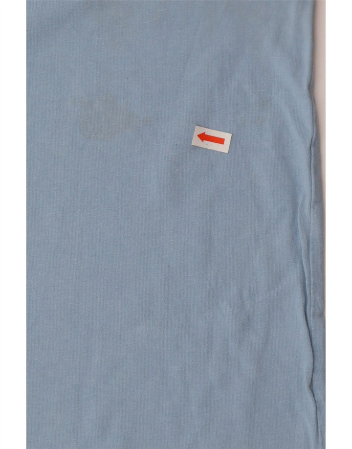 Crew Clothing Мужская футболка из хлопка среднего синего цвета