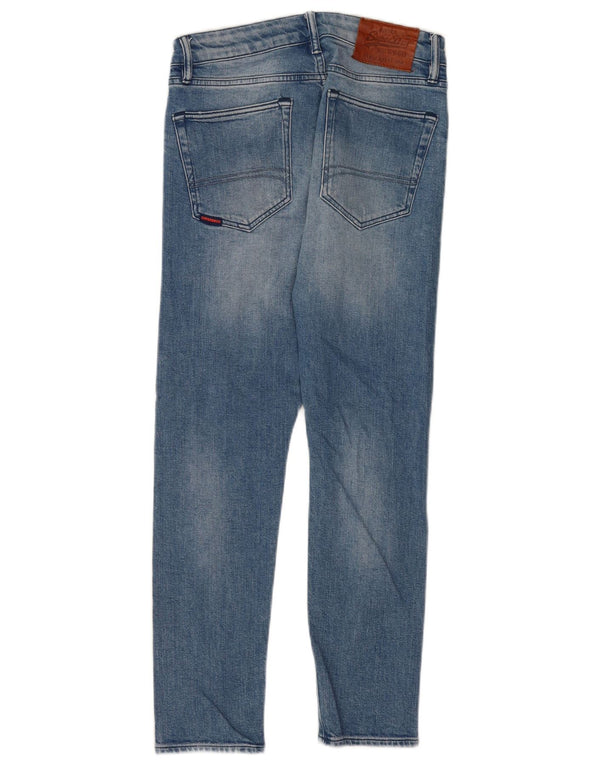 Мужские узкие джинсы Superdry W30 L27, синий хлопок