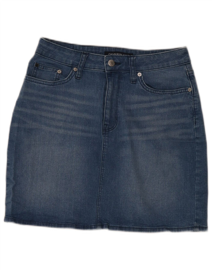 Женская джинсовая юбка Calvin Klein US 8 Medium W28 Синяя