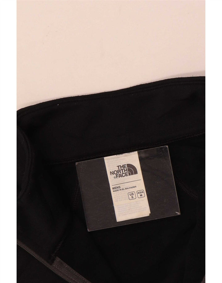 Мужской топ с застежкой-молнией The North Face, стандартный крой, с длинными рукавами, средний черный