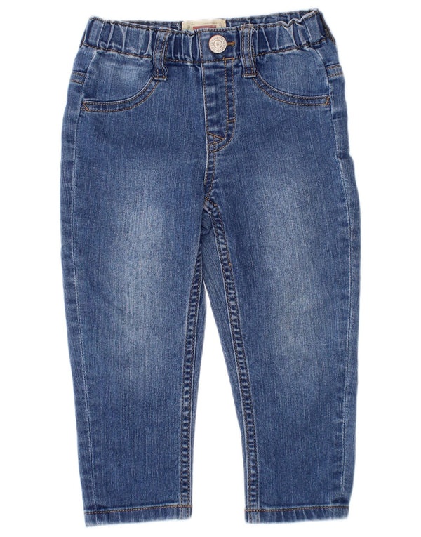 Джинсы Levi's для маленьких девочек 12–18 месяцев W18 L12, синие, хлопок