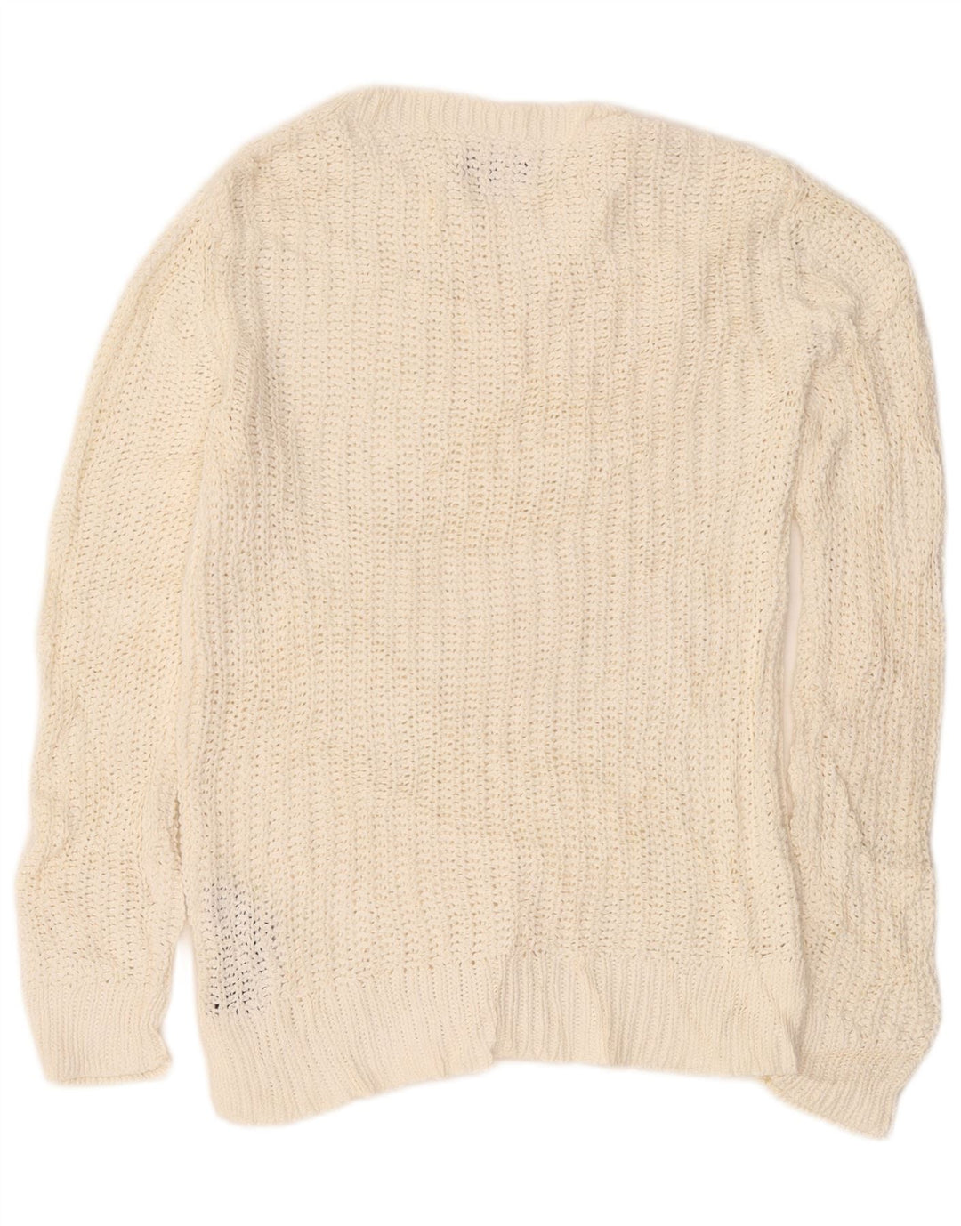 Женский джемпер с вырезом «лодочка» Nautica, Великобритания 14, средний цвет, белый хлопок