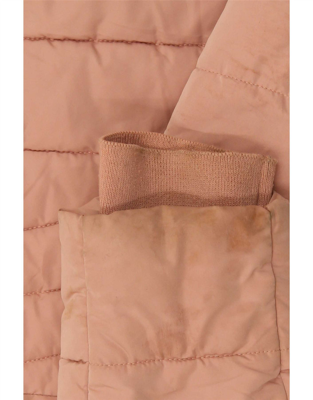 Женская стеганая куртка Zara UK 12, полиэстер среднего розового цвета