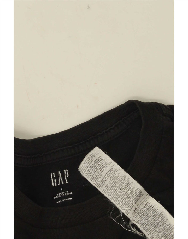 Мужская футболка Gap, большой черный хлопок