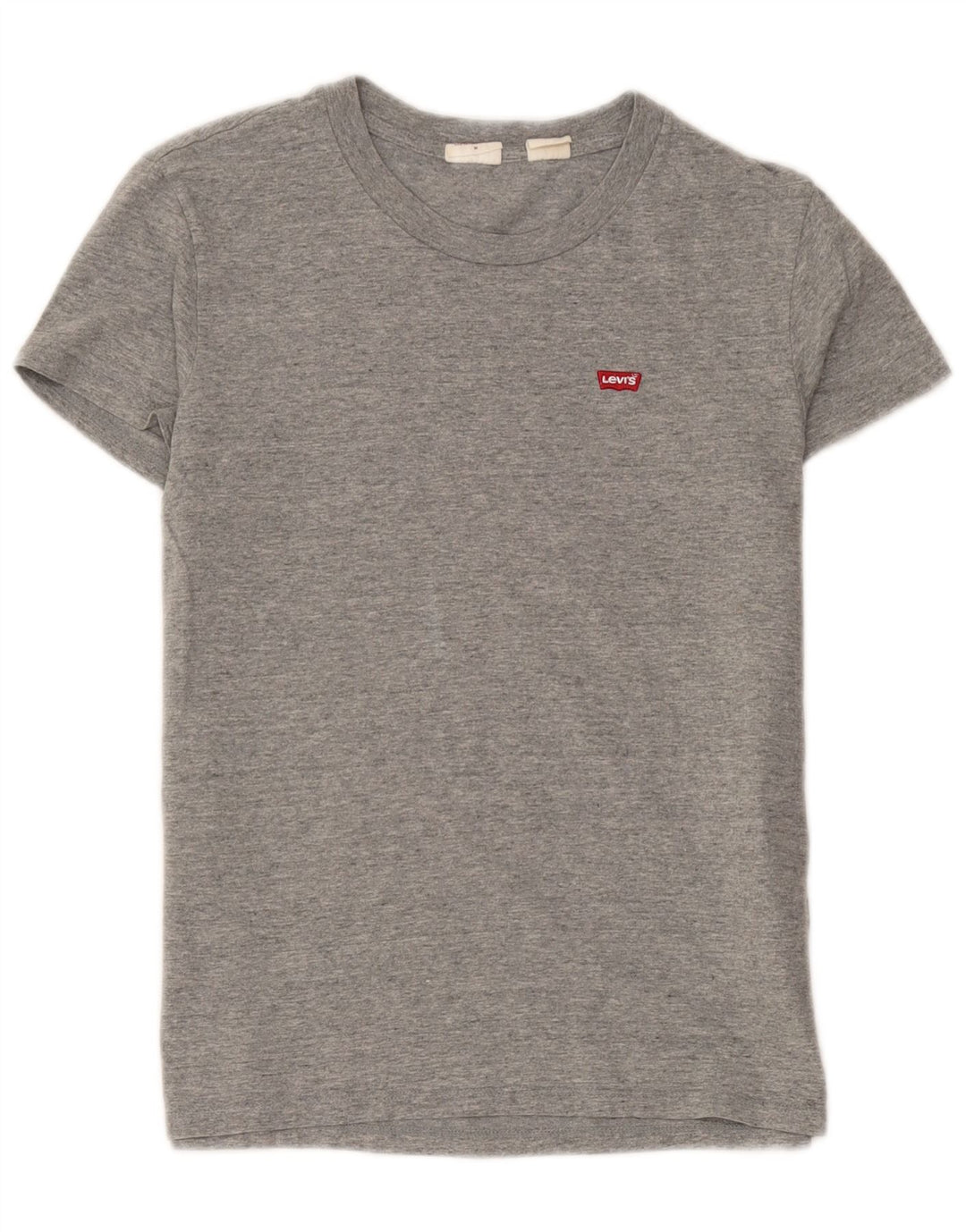 Женская футболка Levi's Top UK 12, средний серый хлопок с крапинками