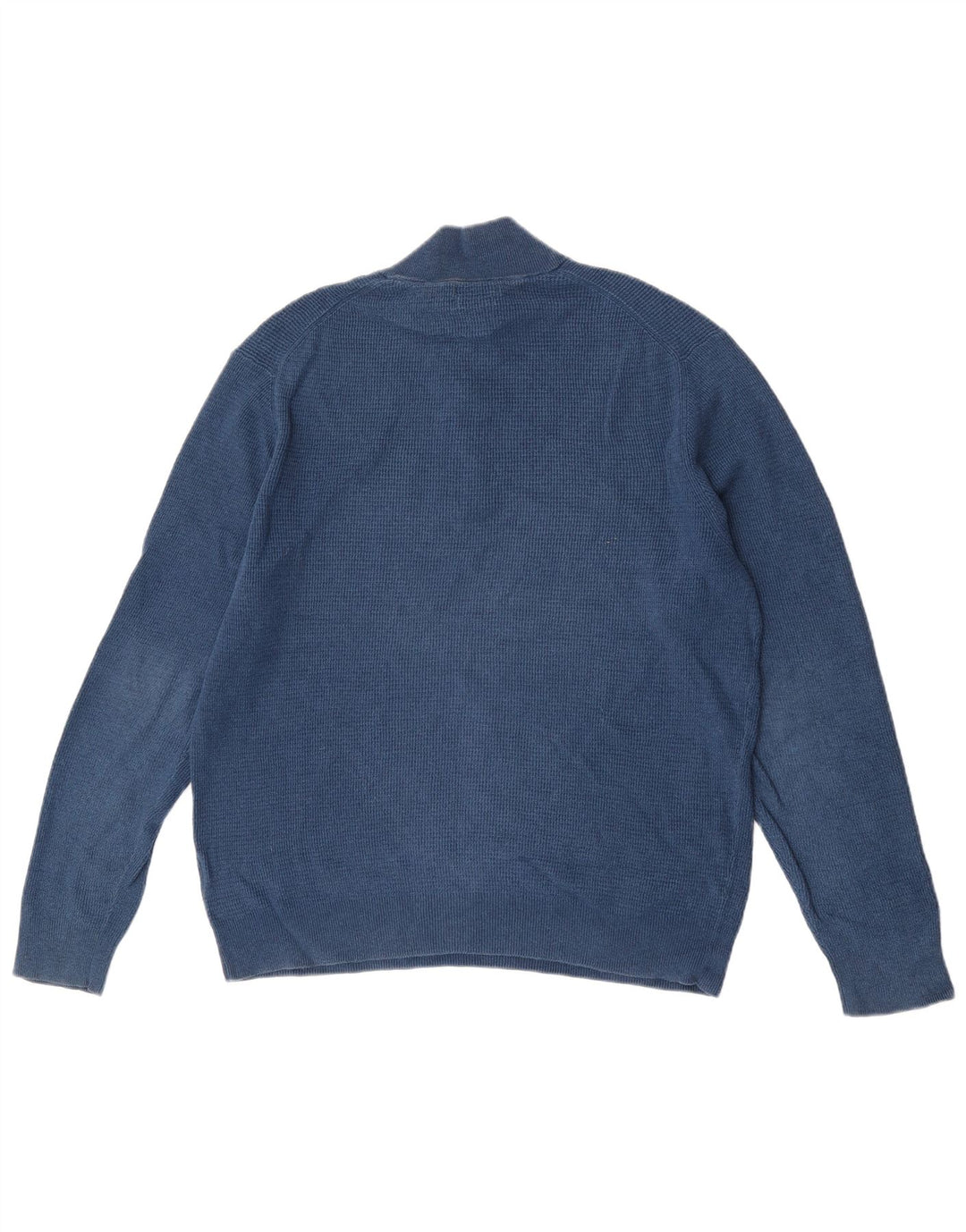 Мужской свитер с воротником на молнии Massimo Dutti XL синий