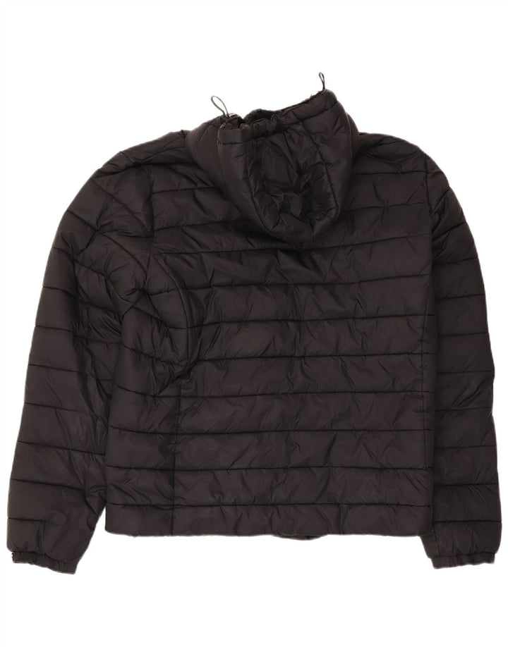 Мужская утепленная куртка с капюшоном Superdry UK 40, большой черный нейлон
