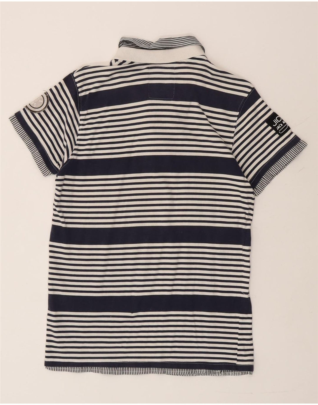 Мужская рубашка поло Jack & Jones, большая темно-синяя полоска