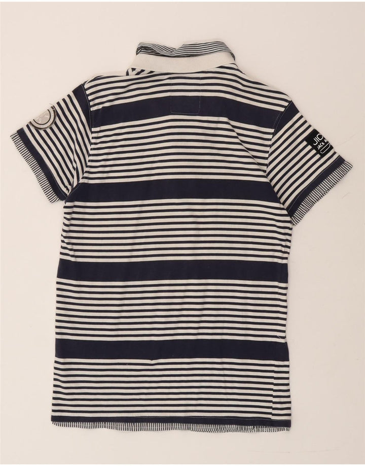 Мужская рубашка поло Jack & Jones, большая темно-синяя полоска
