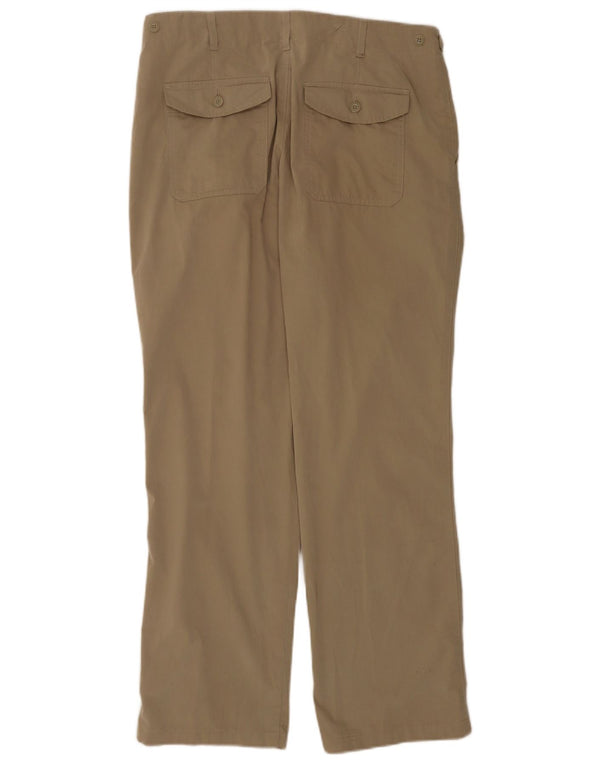 Мужские прямые повседневные брюки Marks & Spencer Blue Harbour W34 L31 бежевые