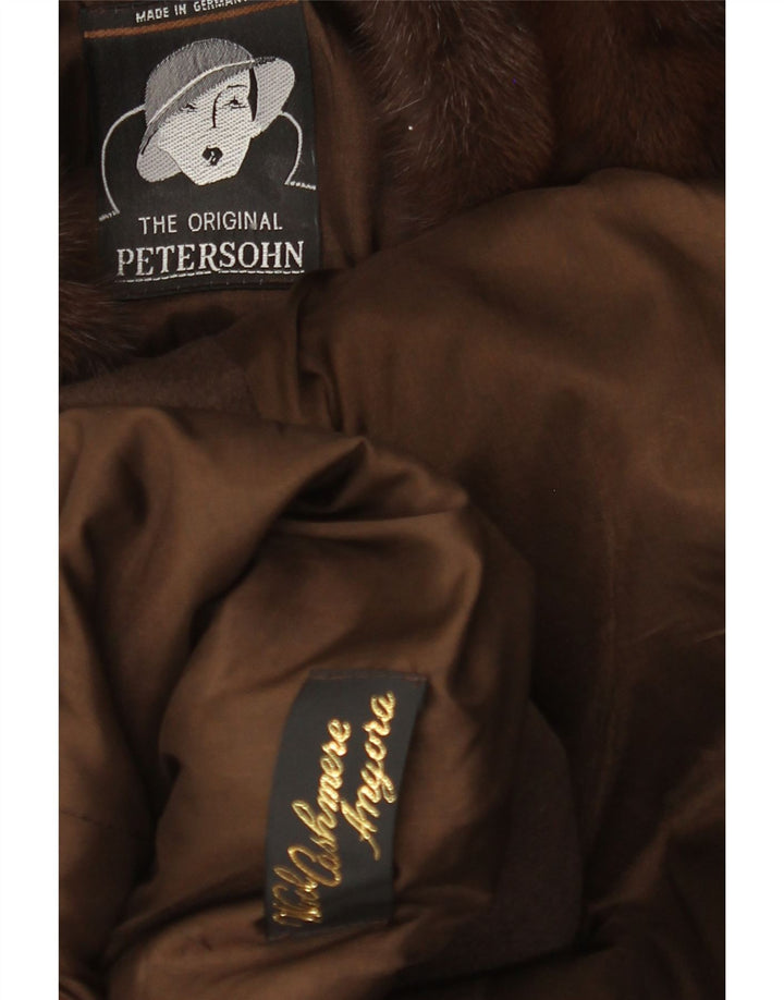 ВИНТАЖНОЕ женское пальто оверсайз UK 14, большое шерстяное пальто цвета хаки