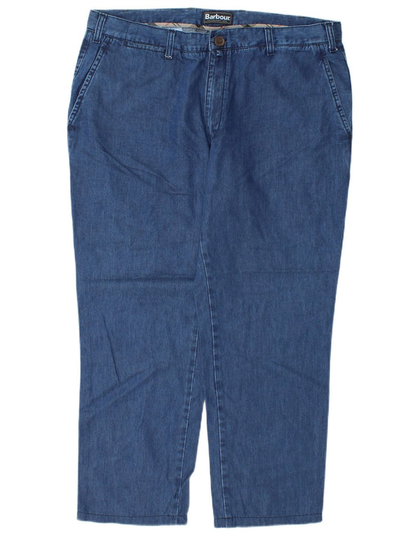 Женские прямые джинсы Barbour стандартного кроя XL W36 L27 синие из лиоцелла