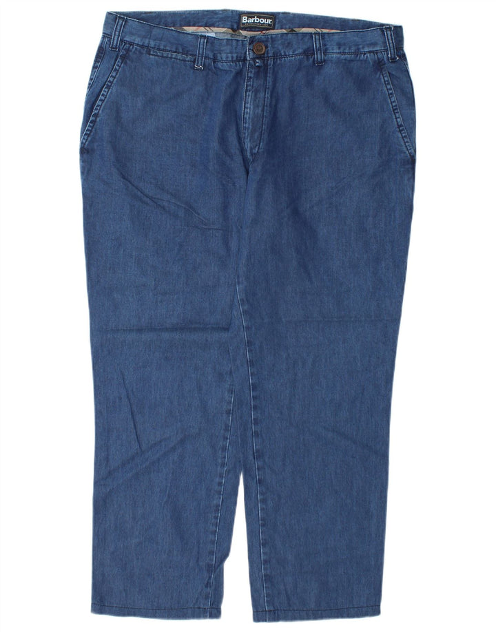 Женские прямые джинсы Barbour стандартного кроя XL W36 L27 синие из лиоцелла