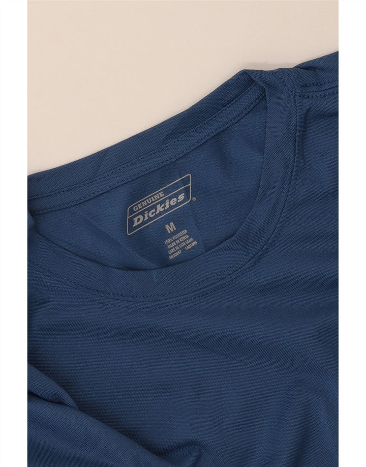DICKIES Мужская футболка из полиэстера среднего синего цвета