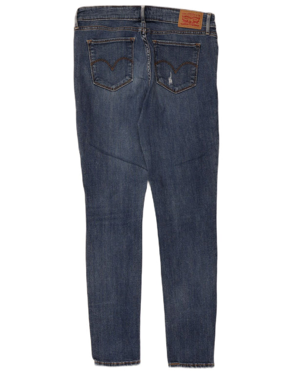 Женские джинсы скинни Levi's 711 W28 L30 синие, хлопок