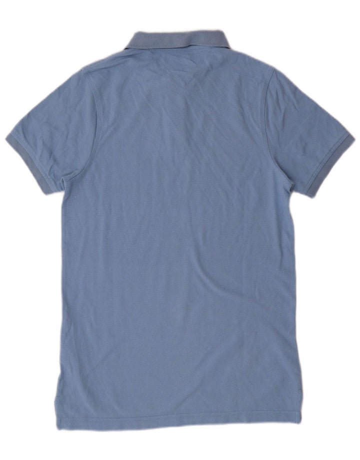 Мужская рубашка-поло Tommy Hilfiger, маленькая синяя, хлопок