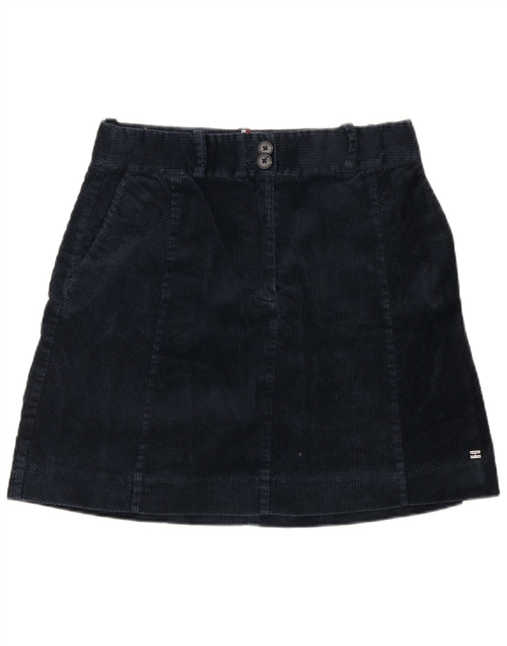 Женская вельветовая юбка Tommy Hilfiger US 8 Medium W28 Темно-синяя хлопковая